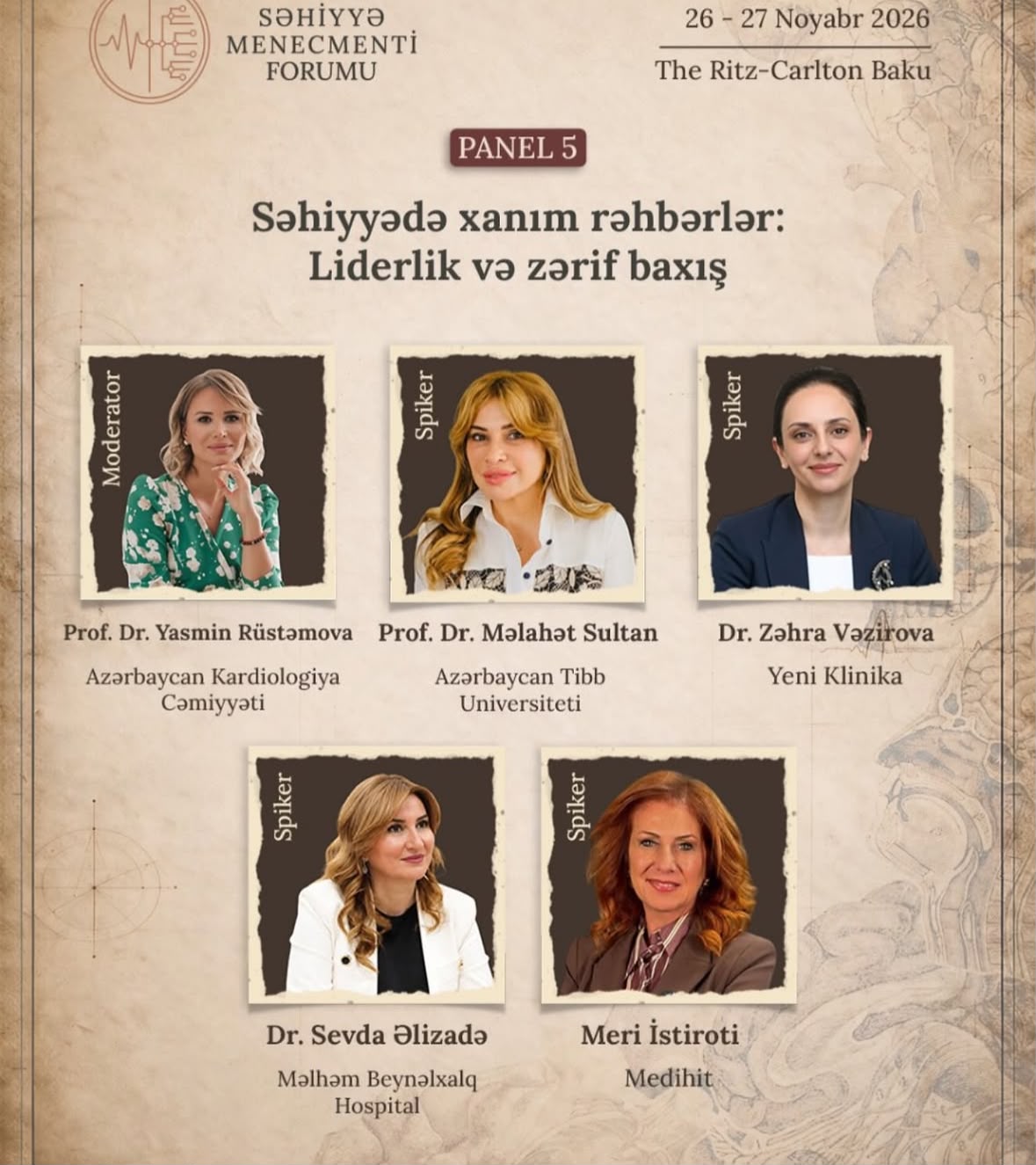 Məlhəm Beynəlxalq Hospitalın direktoru Sevda Əlizadə Səhiyyə Menecmenti Forumunda iştirak edəcək